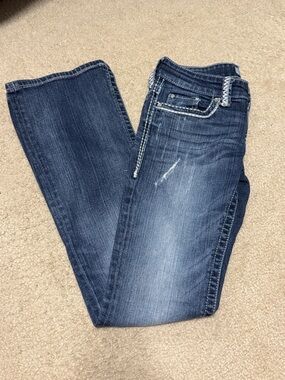 Daytrip Aquarius Flare Dark Wash Women’s Bootcut Jeans - Blue